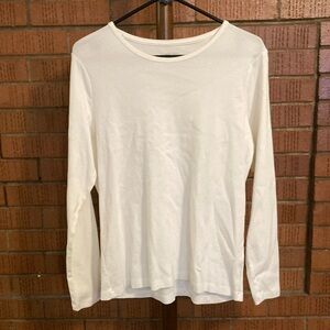 Lands’ End White Long Sleeve